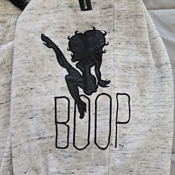 Universal Studios Betty Boop Pin-up Cartoon Heather White Jogger Sweatpants XXL - Picture 3 of 10